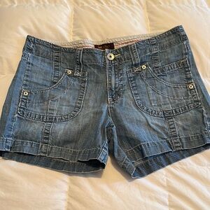 Lee Blue Jean Shorts Medium Wash Casual